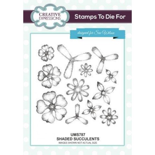 Shaded Succulents - Stamps To Die For